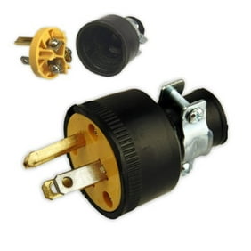 Set Male /& Female Extension Cord Replacement Electrical End Plugs 3-Wire Pack